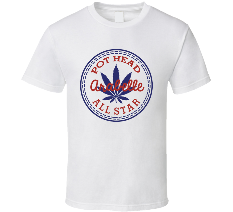 Pot Head Arabelle All Star Shoe Parody Weed Stoner T Shirt