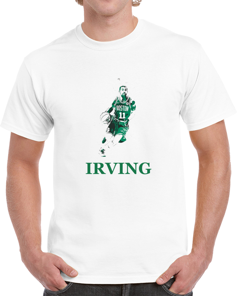 Kyrie Irving Boston Silhouette Basketball T Shirts T Shirt