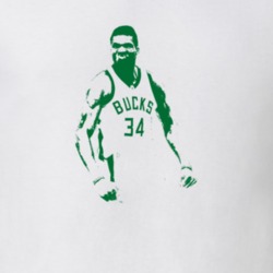 Greek Freak Milwaukee Giannis Antentokoumpo Sihouette Basketball T Shirt 33384693
