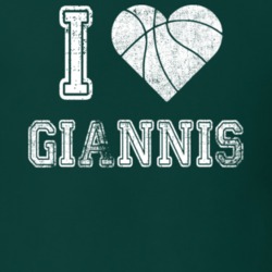 I Love Giannis Greek Freak Antentokoumpo Milwaukee Basketball T Shirt 34027161