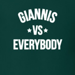 Giannis Vs Everybody Greek Freak Antentokoumpo Milwaukee Baskerball T Shirt 34027300