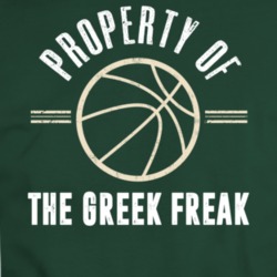 Property Of The Greek Freak Giannis Milwaukee Basketball T Shirt 35518132