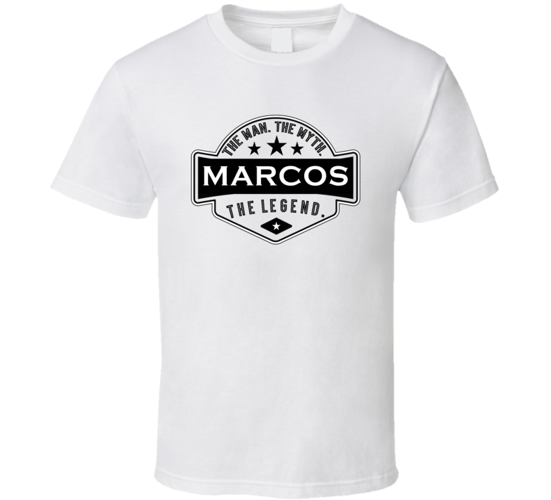 Marcos Man Myth Legend Trendy Logo Label Style Cool Name T Shirt Marcos Man Myth Legend Trendy Logo Label Style Cool Name T Shirt
