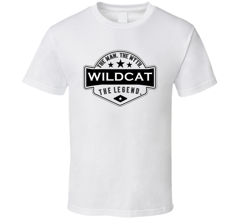 Wildcat Man Myth Legend Trendy Logo Label Style Cool Name T Shirt Wildcat Man Myth Legend Trendy Logo Label Style Cool Name T Shirt