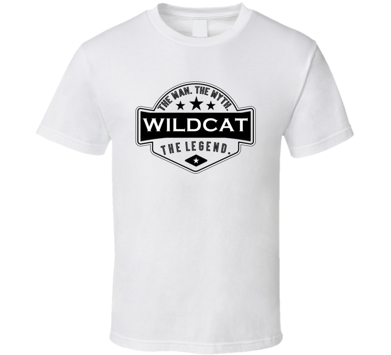 Wildcat Man Myth Legend Trendy Logo Label Style Cool Name T Shirt