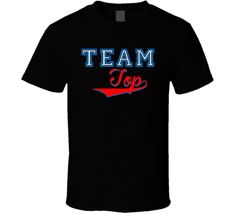 Team Top Custom Graphic Sports Last Name Family Reunion T Shirt