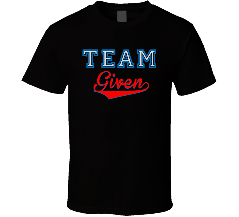 Team Given Custom Graphic Sports Last Name Family Reunion T Shirt