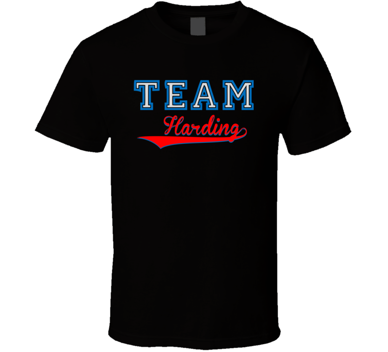 Team Harding Custom Graphic Sports Last Name Family Reunion T Shirt