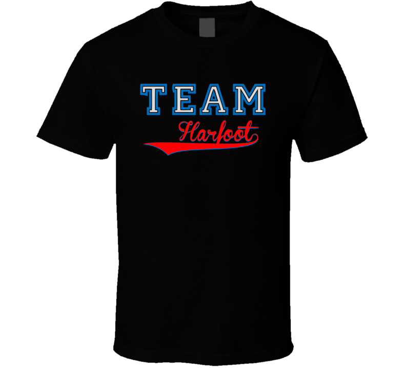 Team Harfoot Custom Graphic Sports Last Name Family Reunion T Shirt