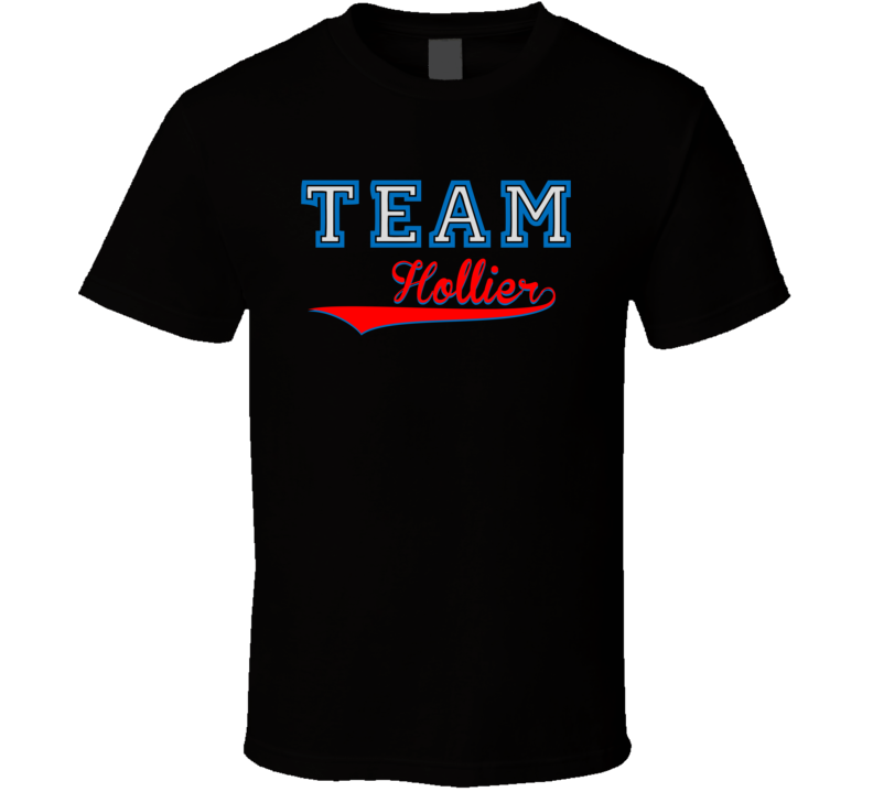 Team Hollier Custom Graphic Sports Last Name Family Reunion T Shirt