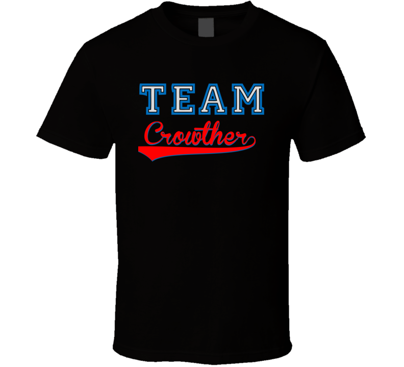 Team Crowther Custom Graphic Sports Last Name Family Reunion T Shirt