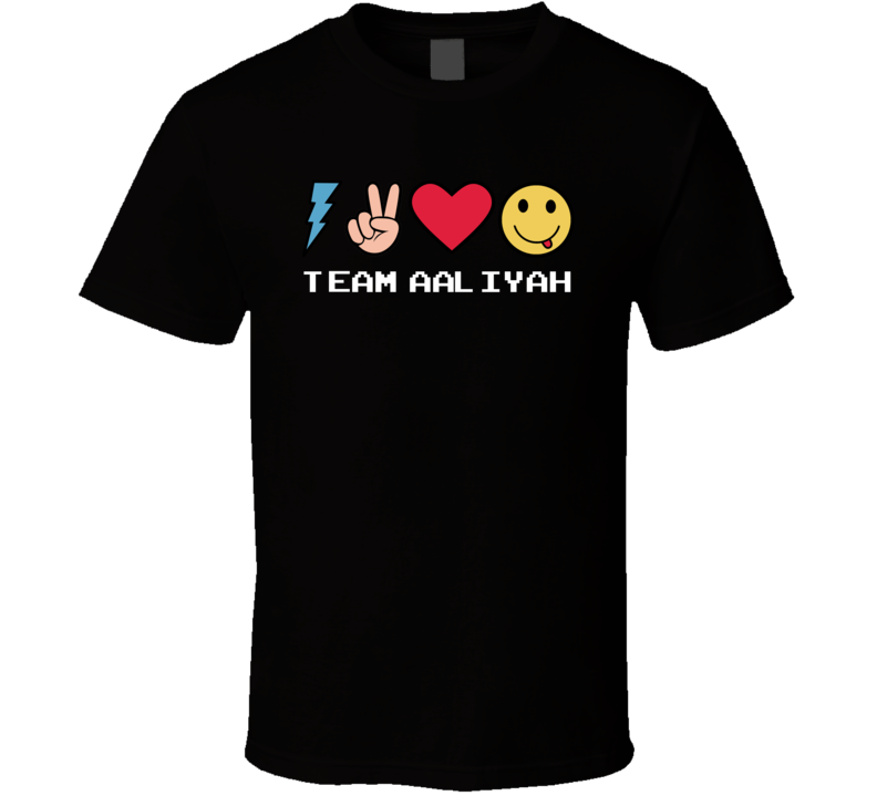 Team Aaliyah Custom Name Trending Gwen Emoji Heart T Shirt