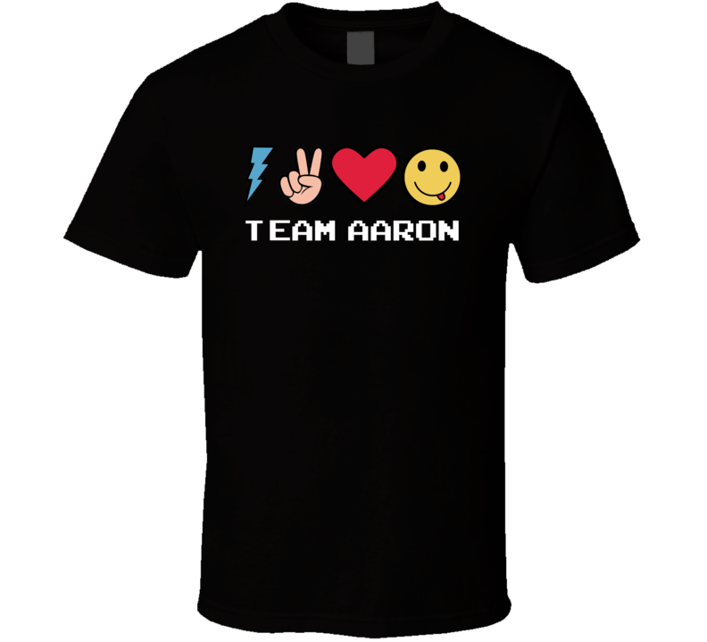 Team Aaron Custom Name Trending Gwen Emoji Heart T Shirt Team Aaron Custom Name Trending Gwen Emoji Heart T Shirt