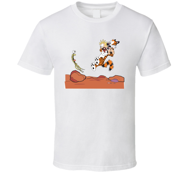 New Calvin and Hobbes VS Alien T Shirt New Calvin and Hobbes VS Alien T Shirt