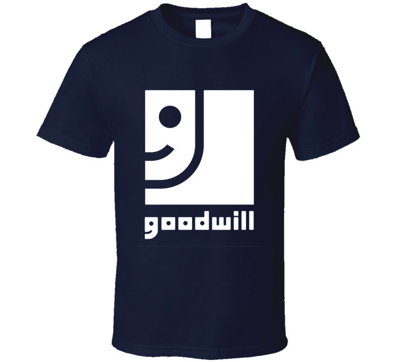 NEW Vintage GOODWILL logo T Shirt retro rare Navy NEW Vintage GOODWILL logo T Shirt retro rare Navy