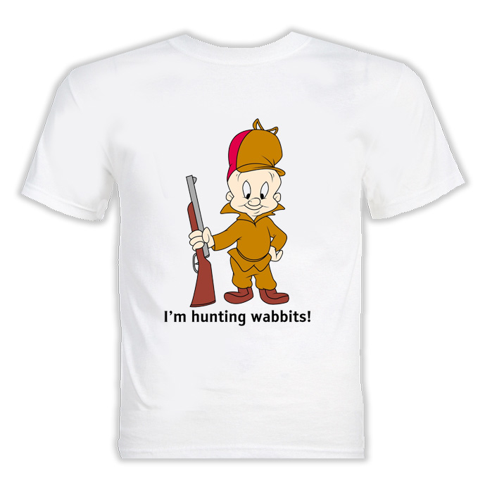 Elmer Fudd Cartoon I'M Hunting Wabbits T Shirt Elmer Fudd Cartoon I'M Hunting Wabbits T Shirt