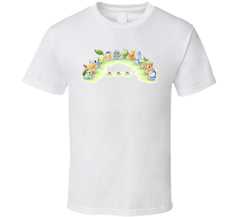 Pokemon Start Video Game Cartoon T Shirt Pokemon Start Video Game Cartoon T Shirt