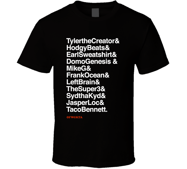 Odd Future OFWGKTA Members T Shirt Odd Future OFWGKTA Members T Shirt