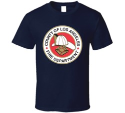 Los Angeles Fire Department Logo LA Firefighter T Shirt 15938