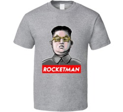 Kim Jong Un Rocket Man North Korea Donald trump funny republican political t shirt 32158922