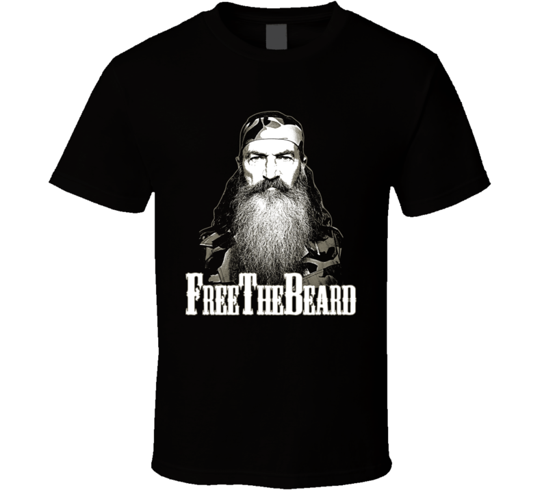 Free The Beard Phil Robertson Duck Suspended Happy T Shirt