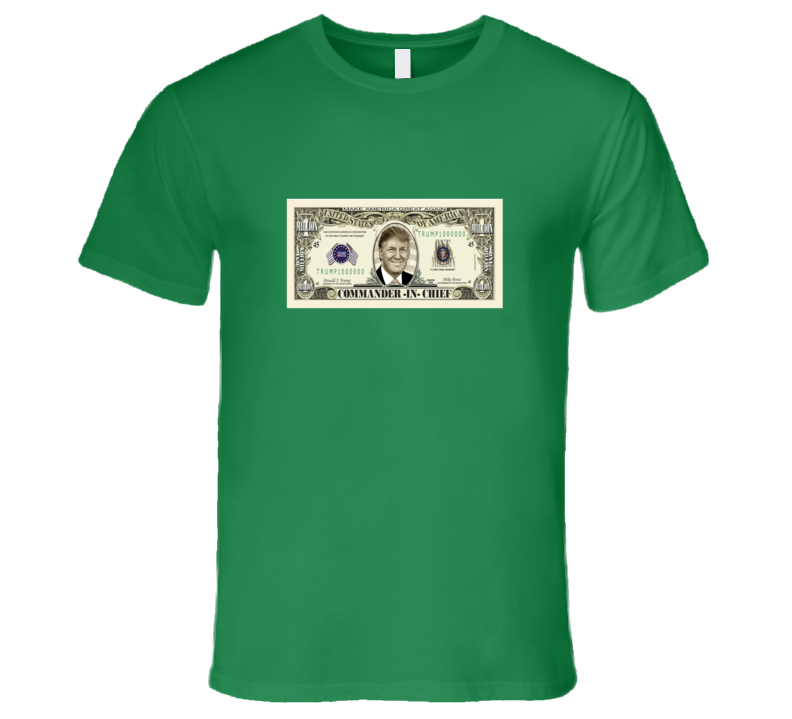 Donald Trump On Usa Million Dollar Bill Graphic T Shirt Donald Trump On Usa Million Dollar Bill Graphic T Shirt