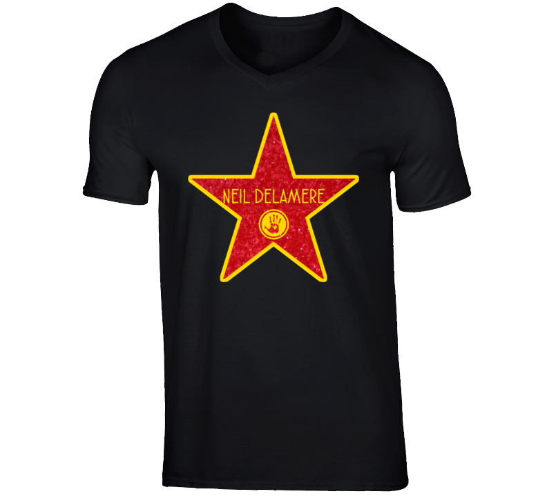 Neil Delamere Funny Comedian Comedy Hollywood Star Walk Of Fame V-Neck Neil Delamere Funny Comedian Comedy Hollywood Star Walk Of Fame V-Neck