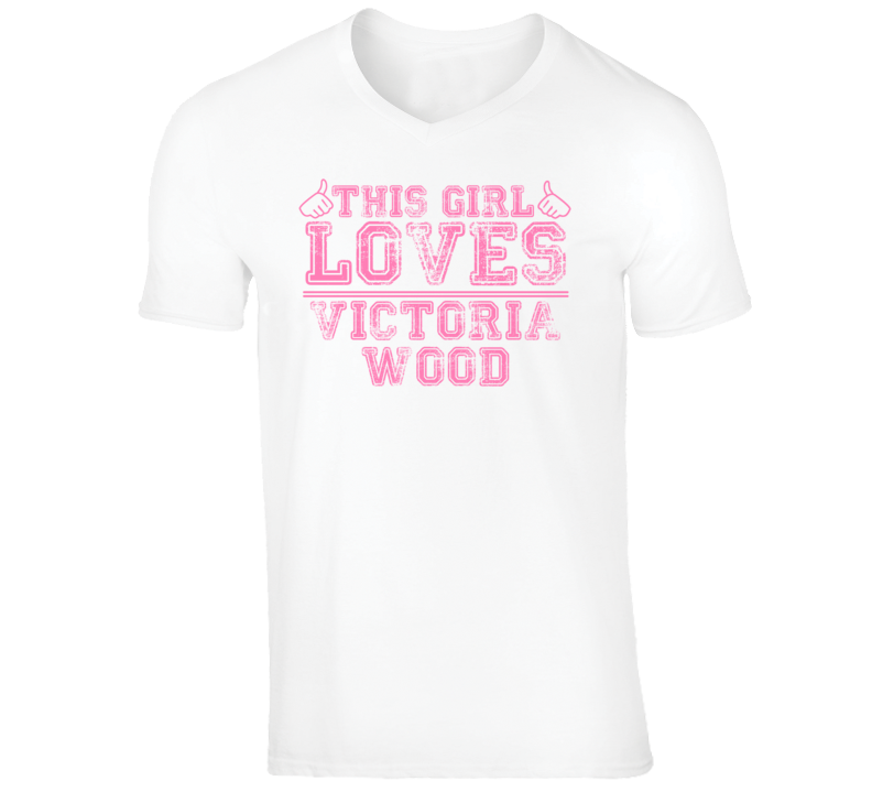 Victoria Wood Funny Comedian Comedy This Girl Loves Pink V-Neck T shir