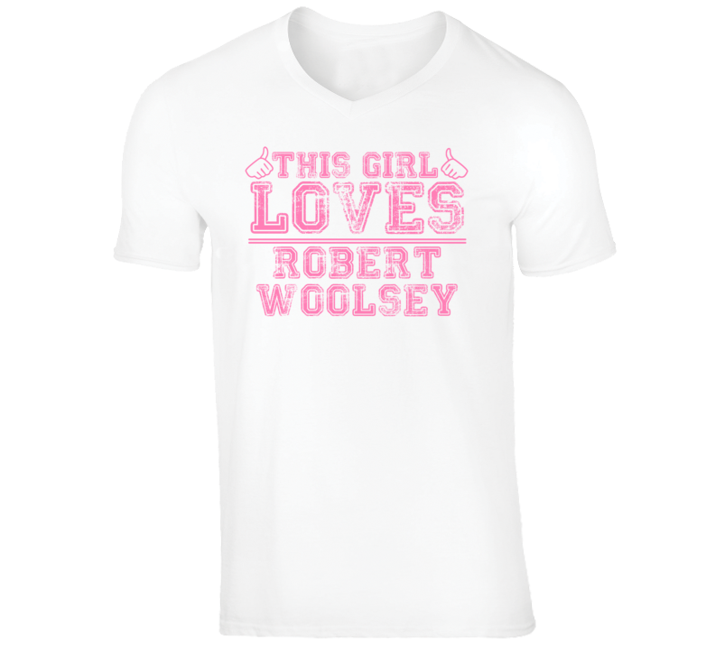 Robert Woolsey Funny Comedian Comedy This Girl Loves Pink V-Neck T shi Robert Woolsey Funny Comedian Comedy This Girl Loves Pink V-Neck T shi