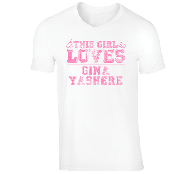 Gina Yashere Funny Comedian Comedy This Girl Loves Pink V-Neck T shirt