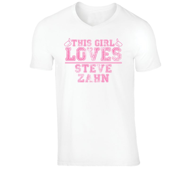 Steve Zahn Funny Comedian Comedy This Girl Loves Pink V-Neck T shirt