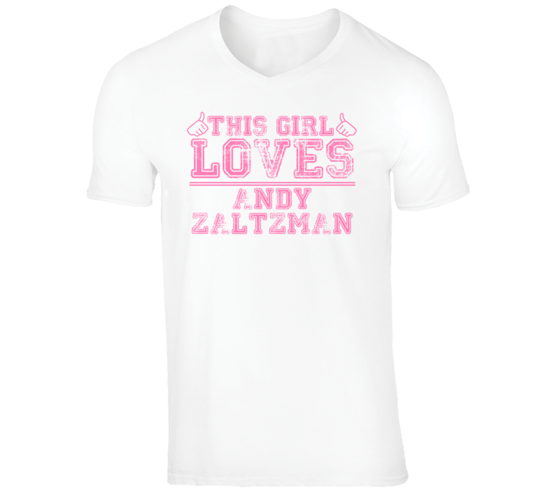 Andy Zaltzman Funny Comedian Comedy This Girl Loves Pink V-Neck T shir Andy Zaltzman Funny Comedian Comedy This Girl Loves Pink V-Neck T shir