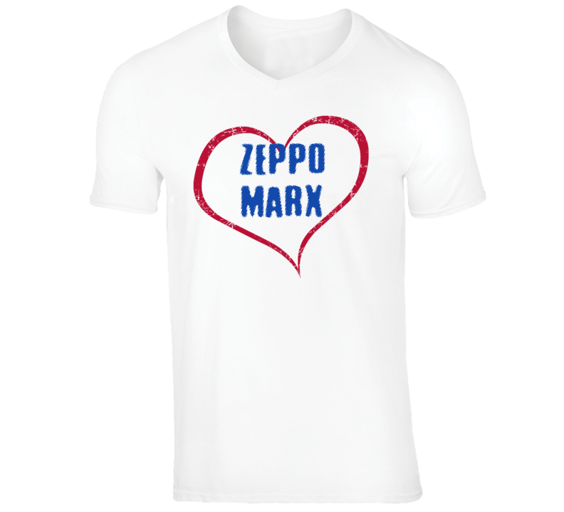 Zeppo Marx Funny Comedian Comedy Big Heart Love For V-Neck T shirt