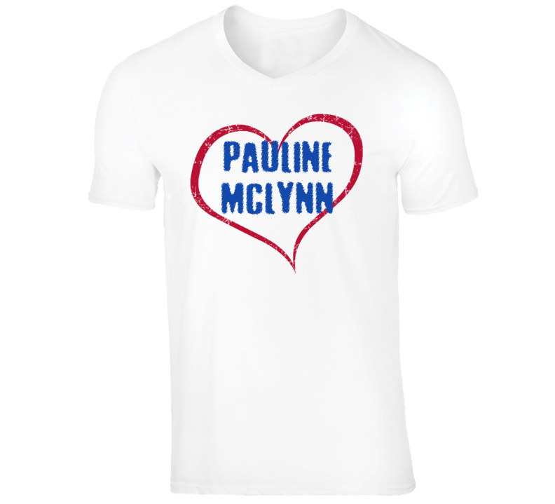 Pauline McLynn Funny Comedian Comedy Big Heart Love For V-Neck T shirt Pauline McLynn Funny Comedian Comedy Big Heart Love For V-Neck T shirt