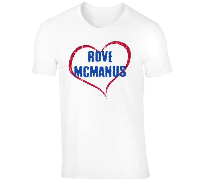 Rove McManus Funny Comedian Comedy Big Heart Love For V-Neck T shirt