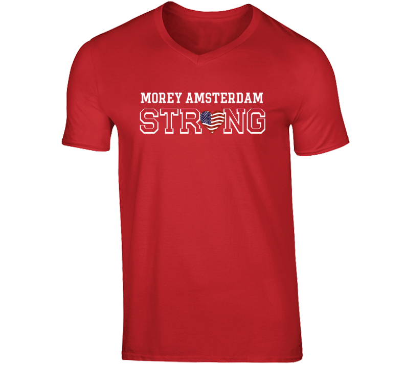 Morey Amsterdam Funny Comedian Comedy Strong Support Fan For V-Neck T Morey Amsterdam Funny Comedian Comedy Strong Support Fan For V-Neck T