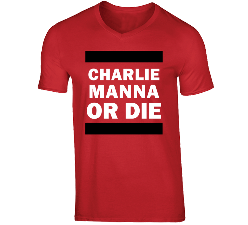 Charlie Manna Funny Comedian Comedy Player Or Die Funny V-Neck T shirt