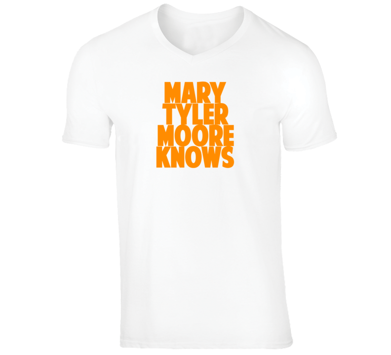 Mary Tyler Moore Funny Comedian Comedy Bo Knows Parody V-Neck T shirt Mary Tyler Moore Funny Comedian Comedy Bo Knows Parody V-Neck T shirt