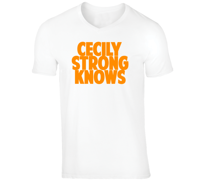 Cecily Strong Funny Comedian Comedy Bo Knows Parody V-Neck T shirt Cecily Strong Funny Comedian Comedy Bo Knows Parody V-Neck T shirt