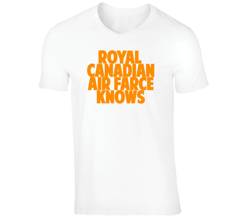 Royal Canadian Air Farce Funny Comedian Comedy Bo Knows Parody V-Neck Royal Canadian Air Farce Funny Comedian Comedy Bo Knows Parody V-Neck