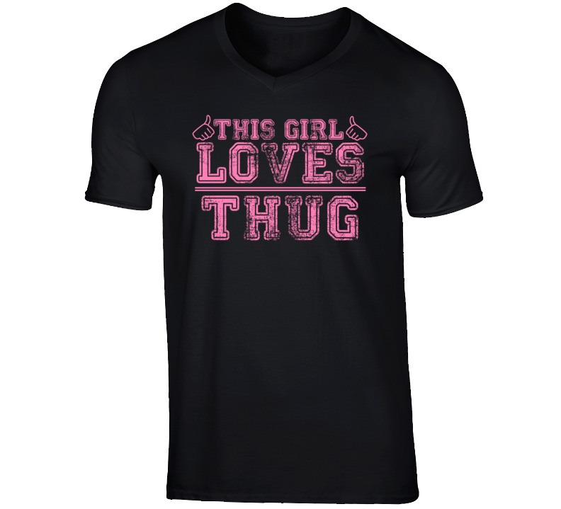 This Girl Loves Thug Bolt Cartoon Character T Shirt