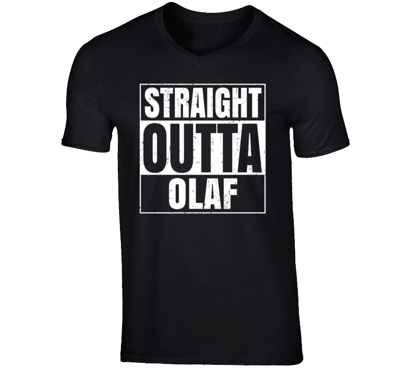 Straight Outta Olaf Frozen Cartoon Character T Shirt Straight Outta Olaf Frozen Cartoon Character T Shirt