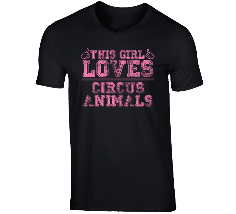 This Girl Loves Circus Animals Dumbo Cartoon Character T Shirt