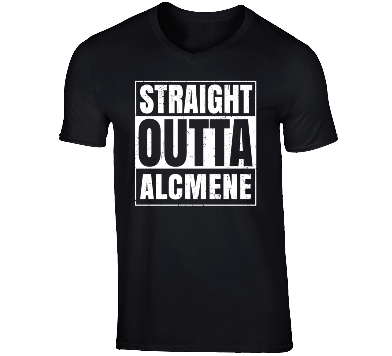 Straight Outta Alcmene Hercules Cartoon Character T Shirt