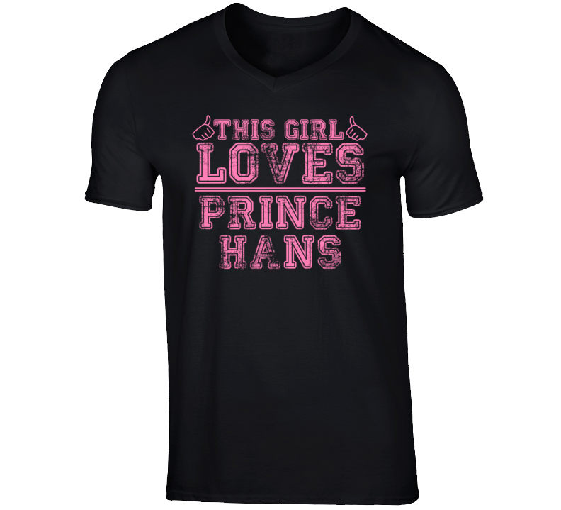 This Girl Loves Prince Hans Frozen Cartoon Character T Shirt This Girl Loves Prince Hans Frozen Cartoon Character T Shirt