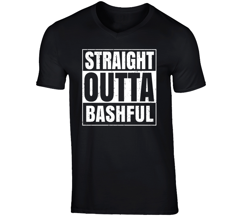 Straight Outta Bashful Snow White and the Seven Dwarfs Cartoon Charact