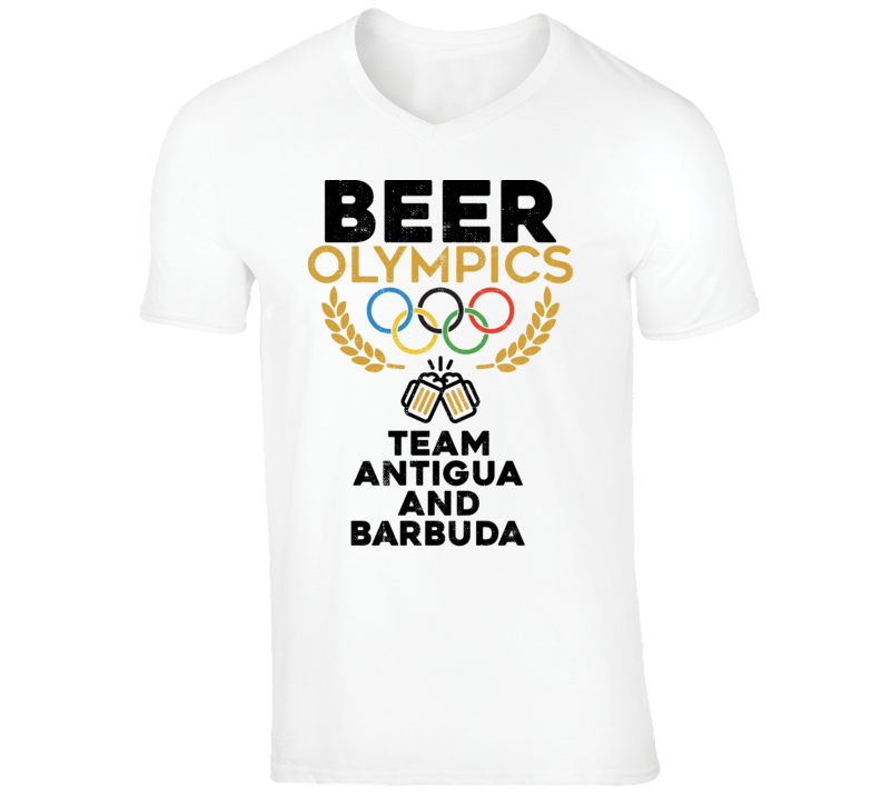 Beer Olympics Team Antigua and Barbuda Country World Funny Drinking T Shirt