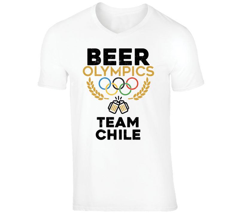 Beer Olympics Team Chile Country World Funny Drinking T Shirt