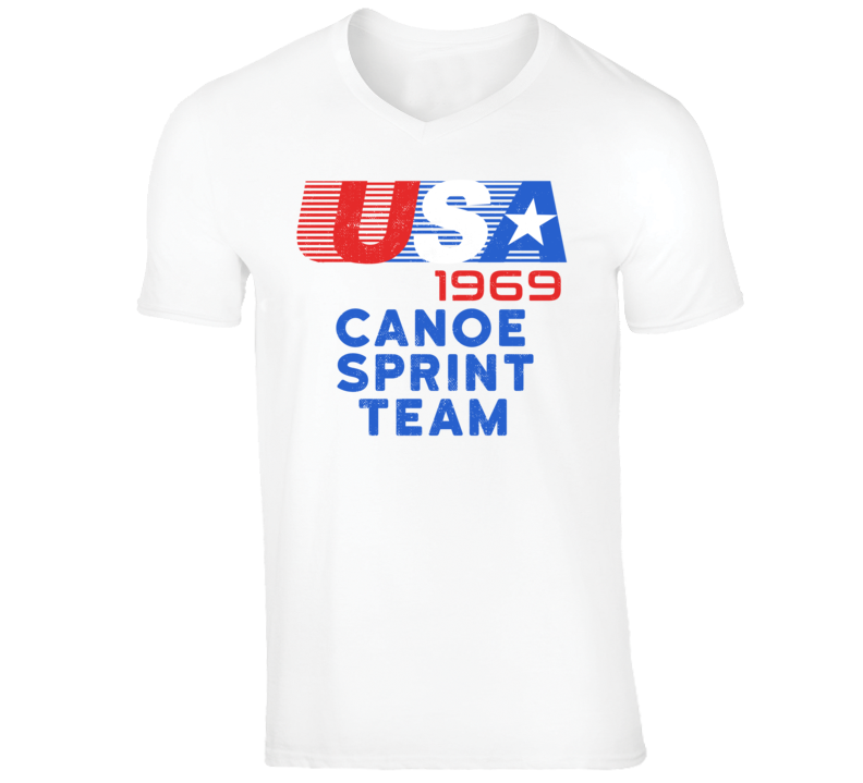 USA 1969 Canoe Sprint Team American Olympic Games Athlete Retro T Shir