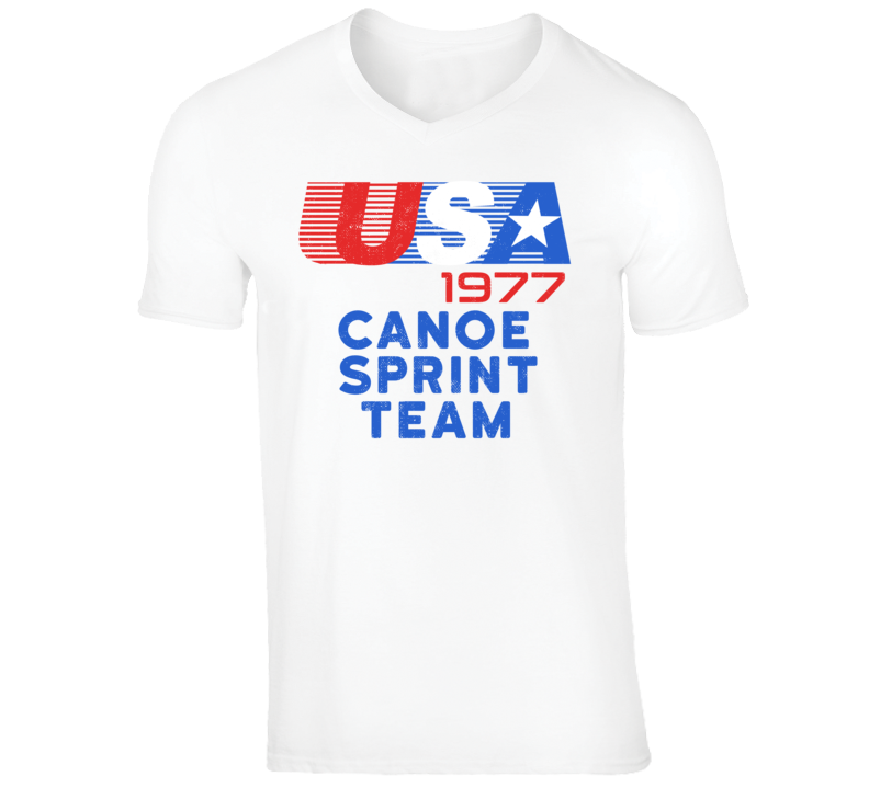 USA 1977 Canoe Sprint Team American Olympic Games Athlete Retro T Shir